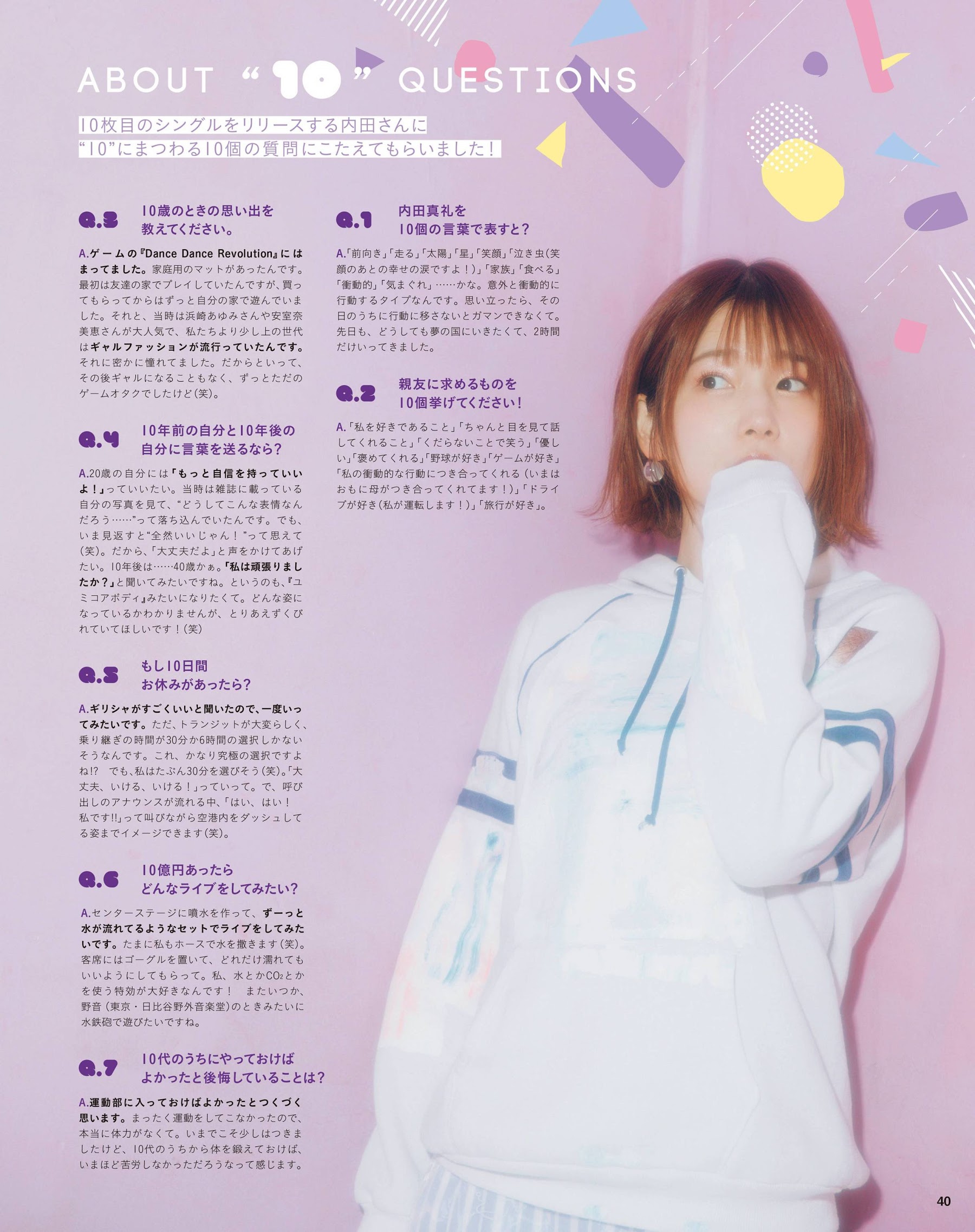 声优Animedia 2020.04 内田真礼可爱写真