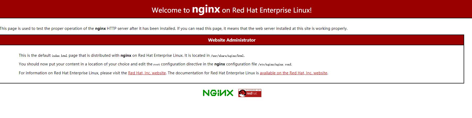 Nginx成功画面