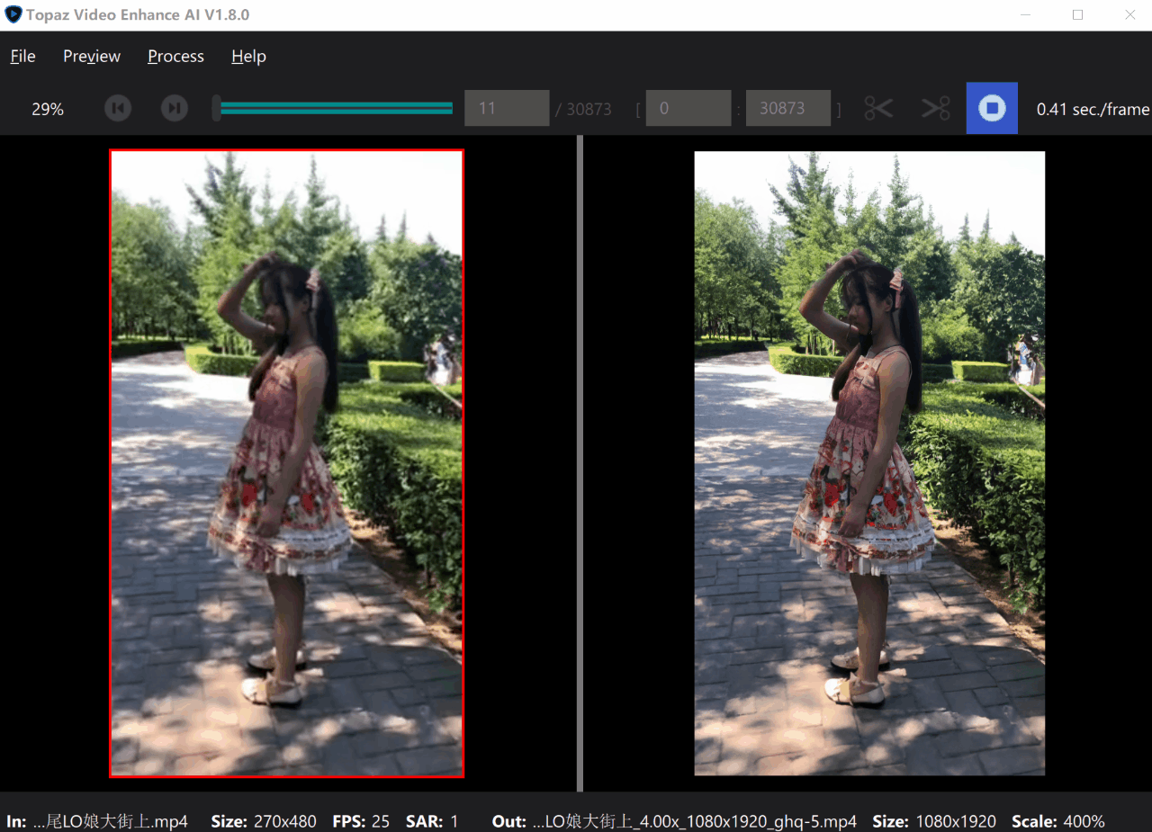 Topaz Video Enhance AI 1.8.0 【AI智能视频解像度清晰化转换】更新1.8.1