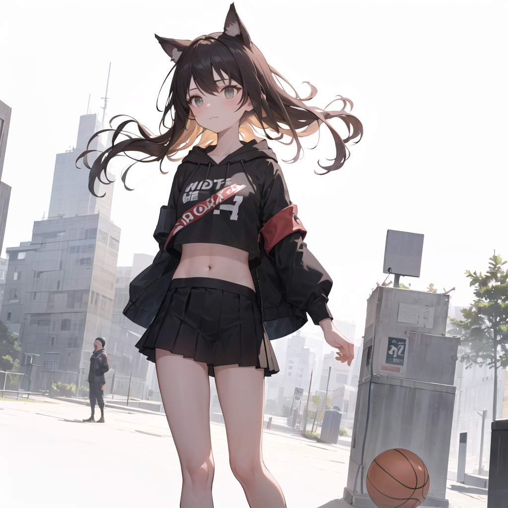 02017 1310171354 ((masterpiece,best quality)),((basketball, )),1girl, long hair, black hair,bangs,(h